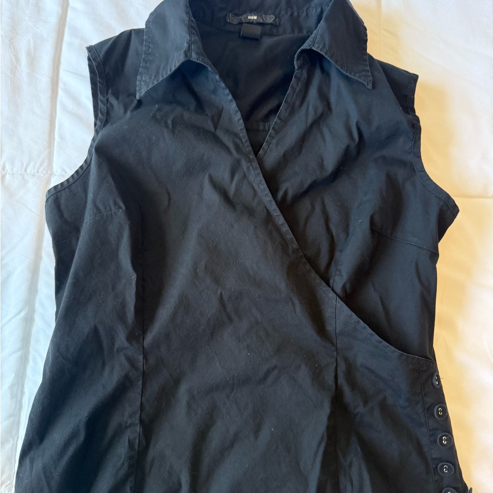 H&M Black Collared Shirt